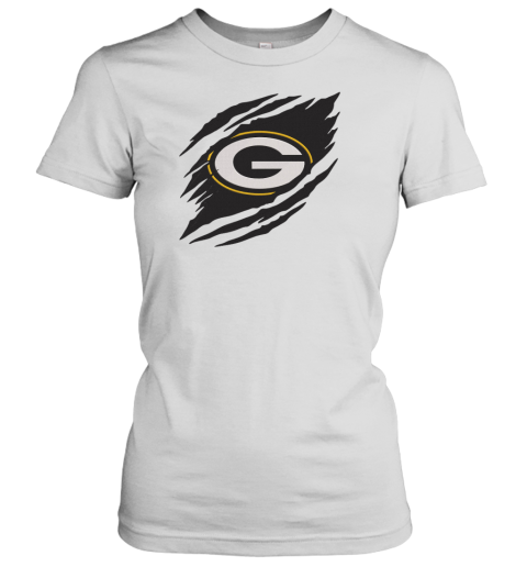 Green Bay Packers Logo NFL Embroidery Designs Women's T-Shirt