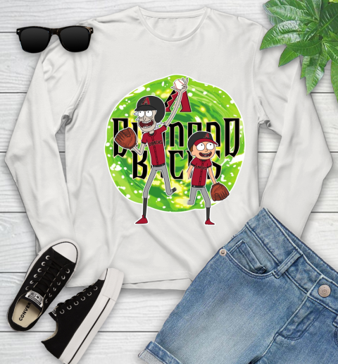 MLB Arizona Diamondbacks Rick And Morty Baseball Sports Youth Long Sleeve 12