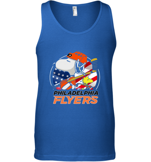 jnv9 philadelphia flyers snoopy and woodstock nhl unisex tank 17 front royal