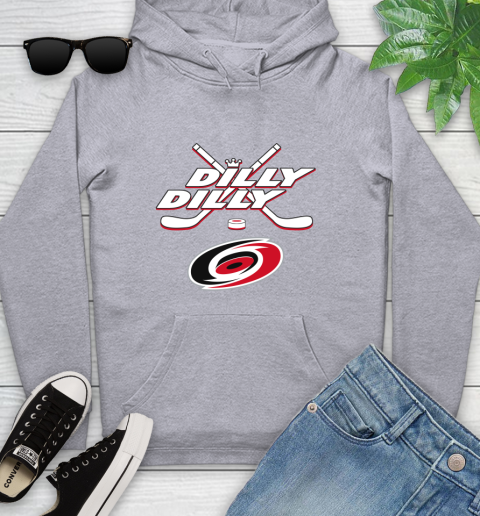 NHL Carolina Hurricanes Dilly Dilly Hockey Sports Youth Hoodie 6