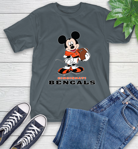 NFL Football Cincinnati Bengals Cheerful Mickey Mouse Shirt T-Shirt 7