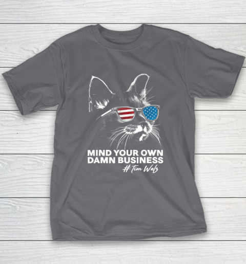 Mind Your Own Damn Business Harris Waltz Cat Lady Youth T-Shirt 5
