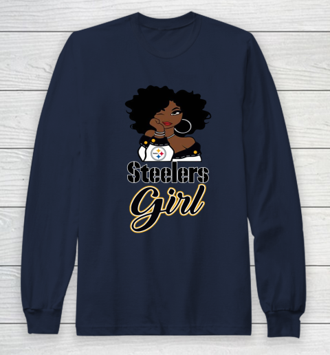 Pittsburgh Steelers Girl NFL Long Sleeve T-Shirt 4