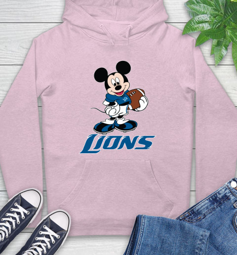 NFL Football Detroit Lions Cheerful Mickey Mouse Shirt Hoodie 10