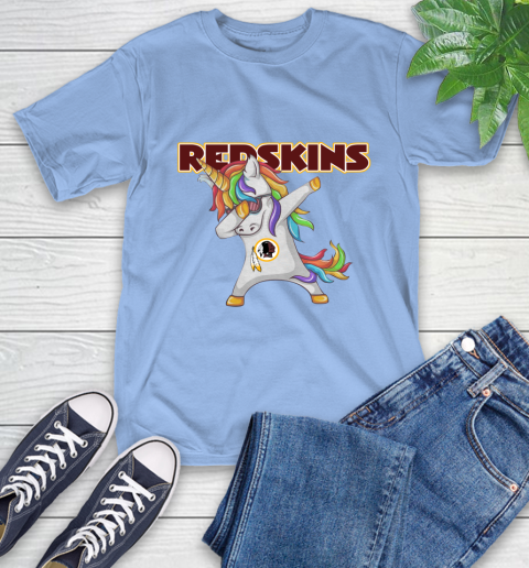 Washington Redskins NFL Football Funny Unicorn Dabbing Sports T-Shirt 23