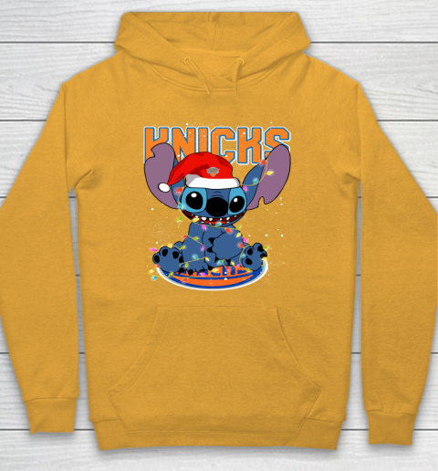 New York Knicks NBA noel stitch Basketball Christmas Hoodie 2