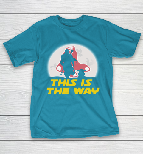 Boston Red Sox MLB Baseball Star Wars Yoda And Mandalorian This Is The Way T-Shirt 7