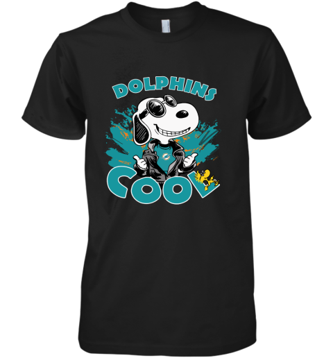 Miami Dolphins Snoopy Joe Cool We're Awesome Shirts Premium Men's T-Shirt