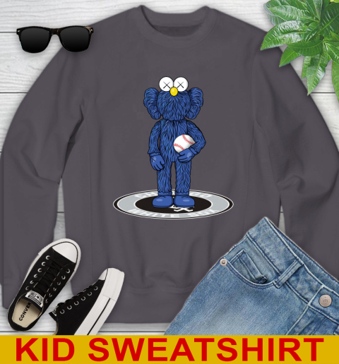 MLB Baseball Chicago White Sox Kaws Bff Blue Figure Shirt Youth Sweatshirt 6