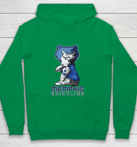NBA Basketball My Cat Loves Memphis Grizzlies Youth Hoodie 4