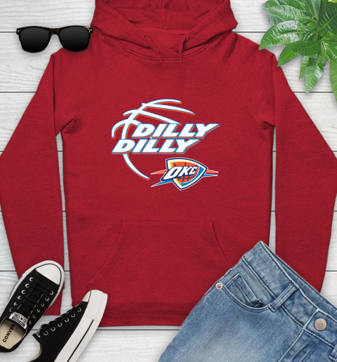 NBA Oklahoma City Thunder Dilly Dilly Basketball Sports Youth Hoodie 11