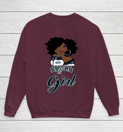 San Antonio Spurs Girl NBA Youth Sweatshirt 5