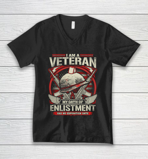 Veteran Oath Of Enlistment V-Neck T-Shirt