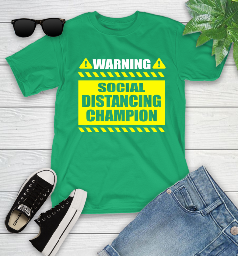 Coronavirus Shirt  Warning Social Distancing Champion 100