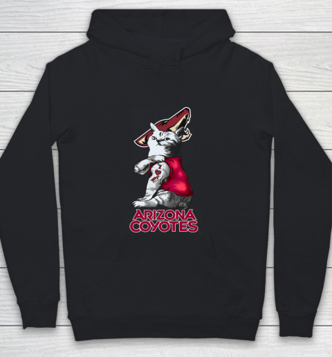 NHL My Cat Loves Arizona Coyotes Hockey Youth Hoodie