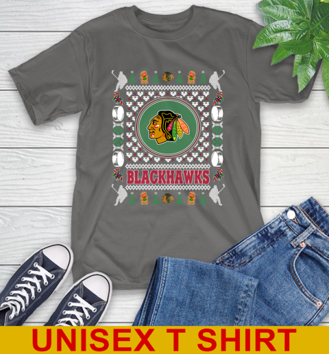 Chicago Blackhawks Merry Christmas NHL Hockey Loyal Fan T-Shirt 10