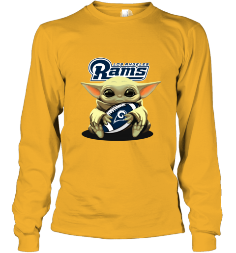 Baby Yoda hug Los Angeles Rams shirt, hoodie, sweater, ladies-tee