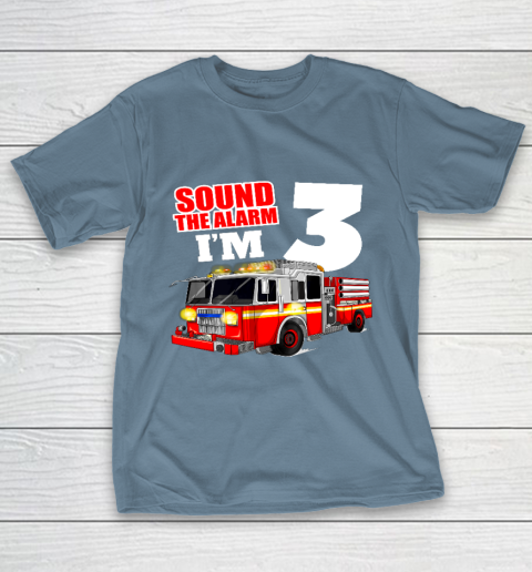 Kids Fire Truck 3rd Birthday T Shirt Boy Firefighter 3 Years Old T-Shirt 6