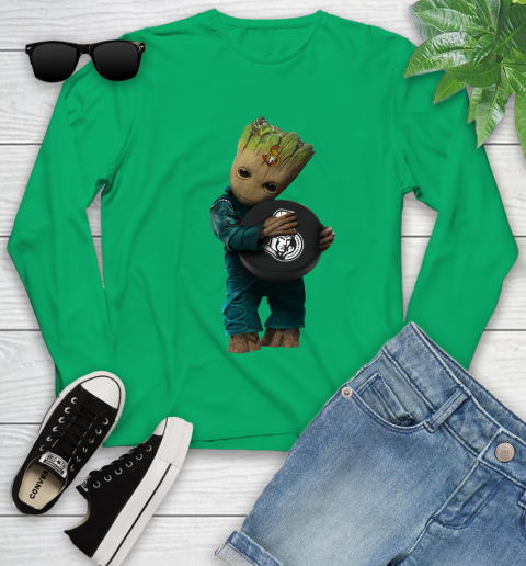 NHL Groot Guardians Of The Galaxy Hockey Sports Ottawa Senators Youth Long Sleeve 6