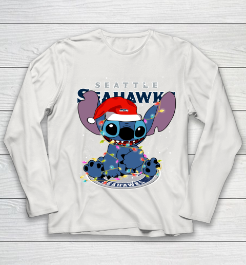 Seattle Seahawks NFL Football noel stitch Christmas Youth Long Sleeve 8