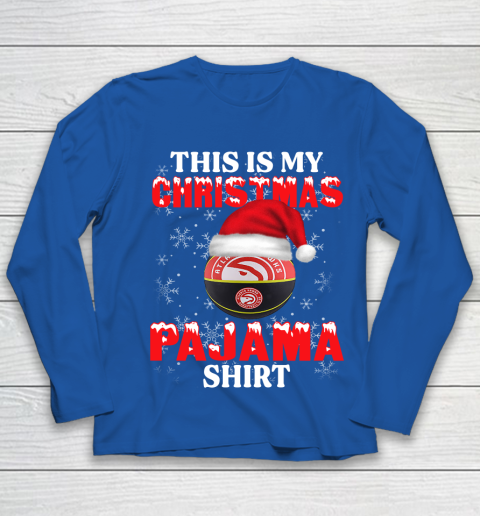 Atlanta Hawks This Is My Christmas Pajama Shirt NBA Youth Long Sleeve 7