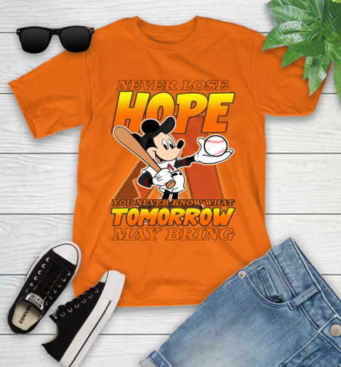 Arizona Diamondbacks MLB Baseball Mickey Disney Never Lose Hope Youth T-Shirt 9