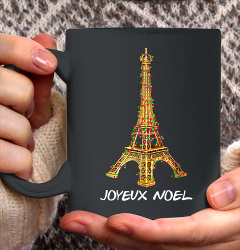 Joyeux Noel French Merry Christmas Eiffel Tower Ceramic Mug 11oz