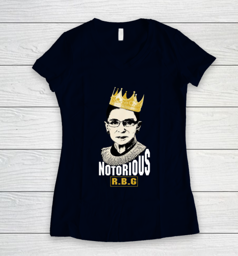 Notorious RBG Ruth Bader Ginsburg Political Women's V-Neck T-Shirt 2