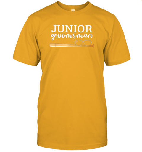 09il junior groomsman baseball bat wedding party jr boys gift jersey t shirt 60 front gold