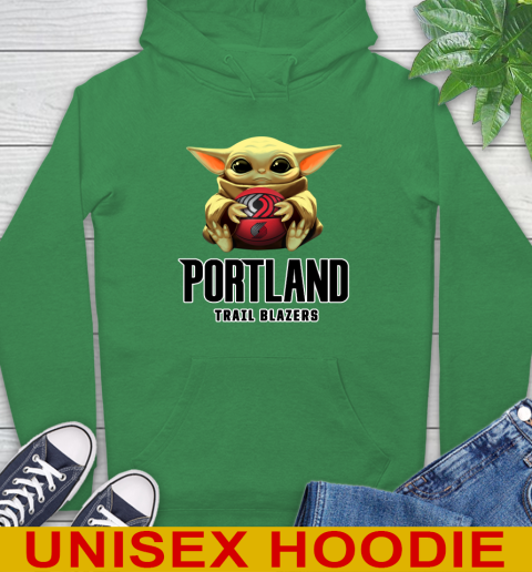 NBA Basketball Portland Trail Blazers Star Wars Baby Yoda Shirt 20