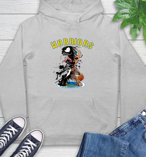 NBA Golden State Warriors Basketball Venom Groot Guardians Of The Galaxy Hoodie 6