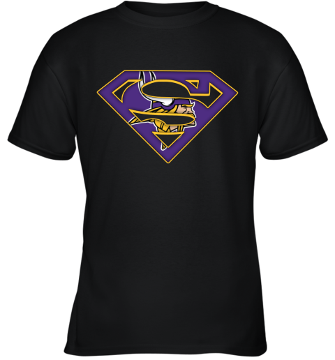 We Are Undefeatable The Minnesota Vikings x Superman NFL Youth T-Shirt