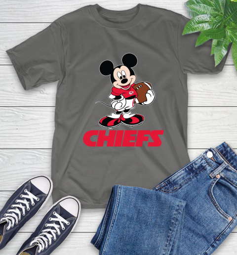 NFL Football Kansas City Chiefs Cheerful Mickey Mouse Shirt T-Shirt 10