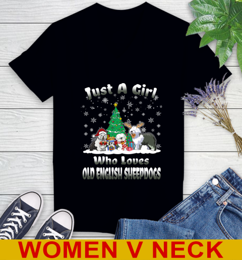 Christmas Just a girl who love old english sheepdogs dog pet lover 73