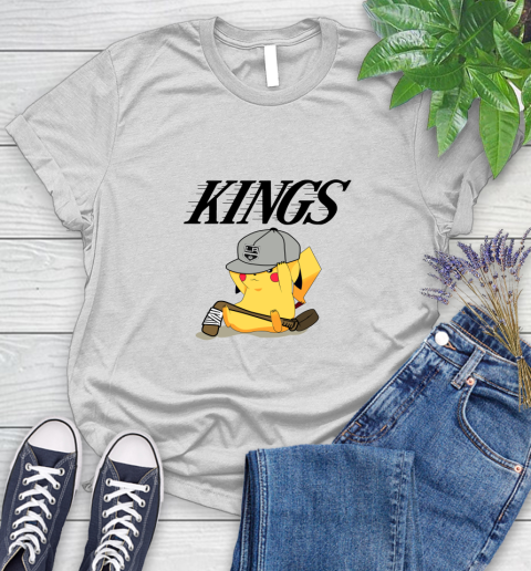 NHL Pikachu Hockey Sports Los Angeles Kings Women's T-Shirt