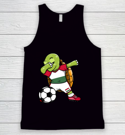 Dabbing Turtle Hungary Soccer Fans Jersey Hungarian Football Tank Top
