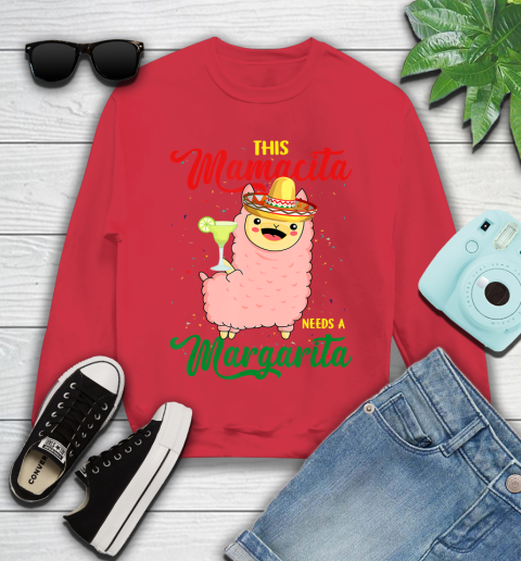Nurse Shirt This Mamacita needs a Margarita Llama T Shirt Youth Sweatshirt 6