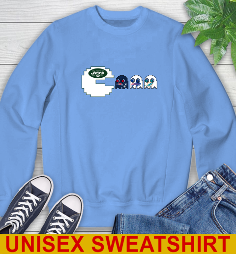 New York Jets NFL Football Pac Man Champion Sweatshirt 11