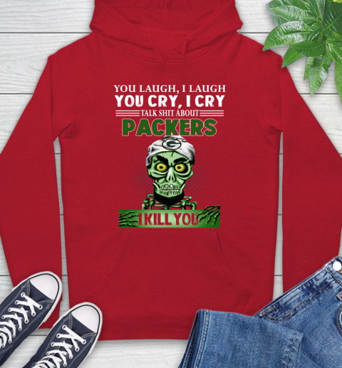 NFL Talk Shit About Green Bay Packers I Kill You Achmed The Dead Terrorist Jeffrey Dunham Football Hoodie 10