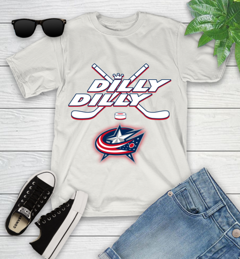 NHL Columbus Blue Jackets Dilly Dilly Hockey Sports Youth T-Shirt 12