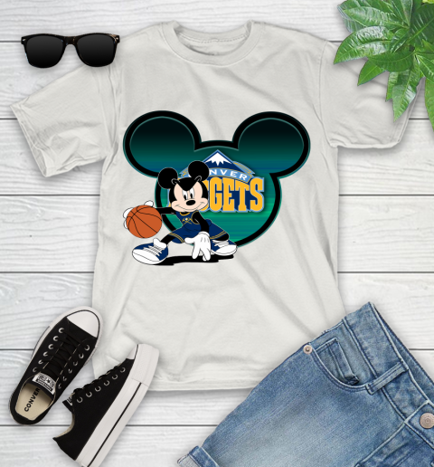 NBA Denver Nuggets Mickey Mouse Disney Basketball Youth T-Shirt 12