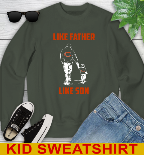 Chicago Bears NFL Football Like Father Like Son Sports Youth Sweatshirt 8