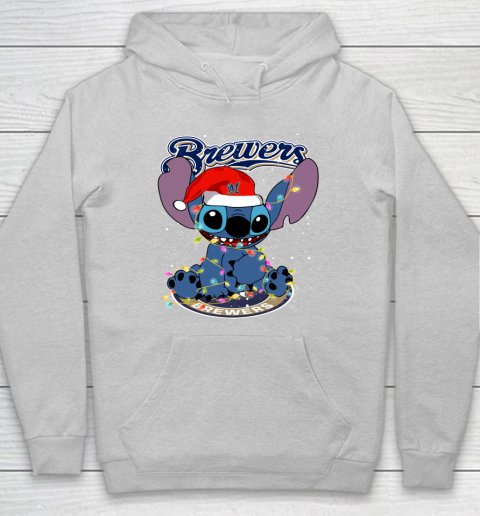 Milwaukee Brewers MLB noel stitch Baseball Christmas Hoodie 4