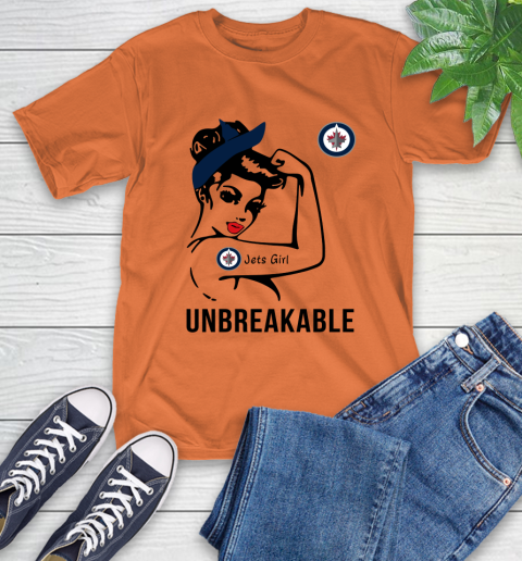 NHL Winnipeg Jets Girl Unbreakable Hockey Sports T-Shirt 3