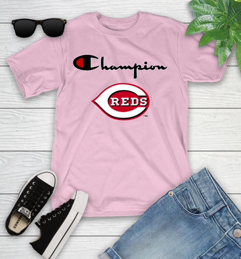 MLB Baseball Cincinnati Reds Champion Shirt Youth T-Shirt 7