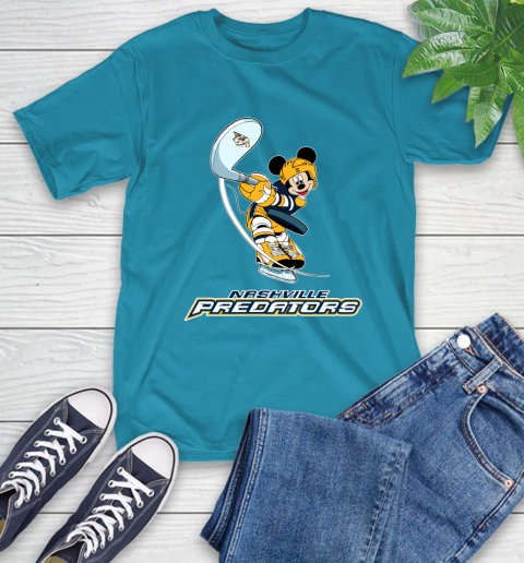NHL Hockey Nashville Predators Cheerful Mickey Mouse Shirt T-Shirt 9