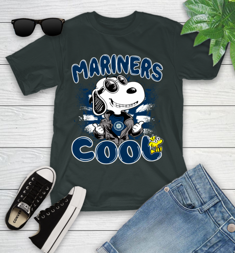 MLB Baseball Seattle Mariners Cool Snoopy Shirt Youth T-Shirt 6 MLB Baseball Seattle Mariners Cool Snoopy Shirt Youth T-Shirt - Image 6