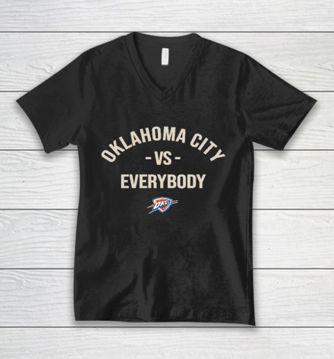 Oklahoma City Thunder Vs Everybody V-Neck T-Shirt