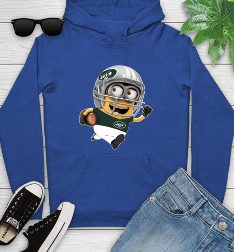 NFL New York Jets Minions Disney Football Sports Youth Hoodie 9
