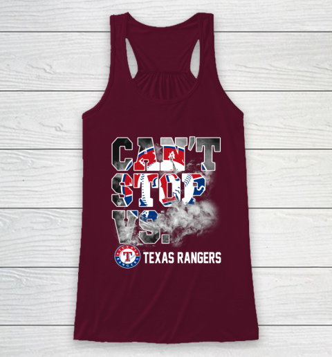 MLB Texas Rangers Baseball Can't Stop Vs Rangers Racerback Tank 2